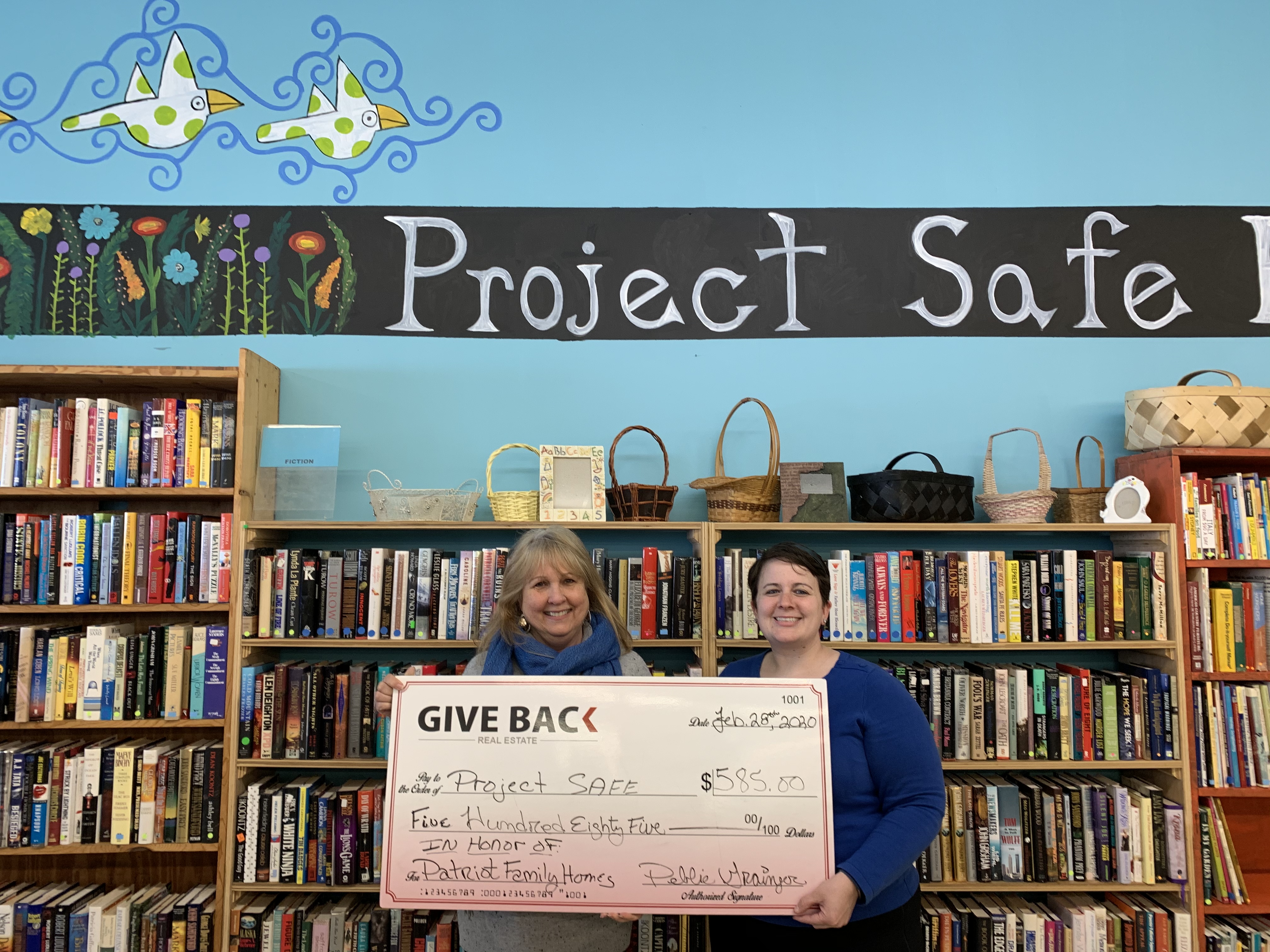 Debbie Grainger made a GIVE BACK to Project Safe