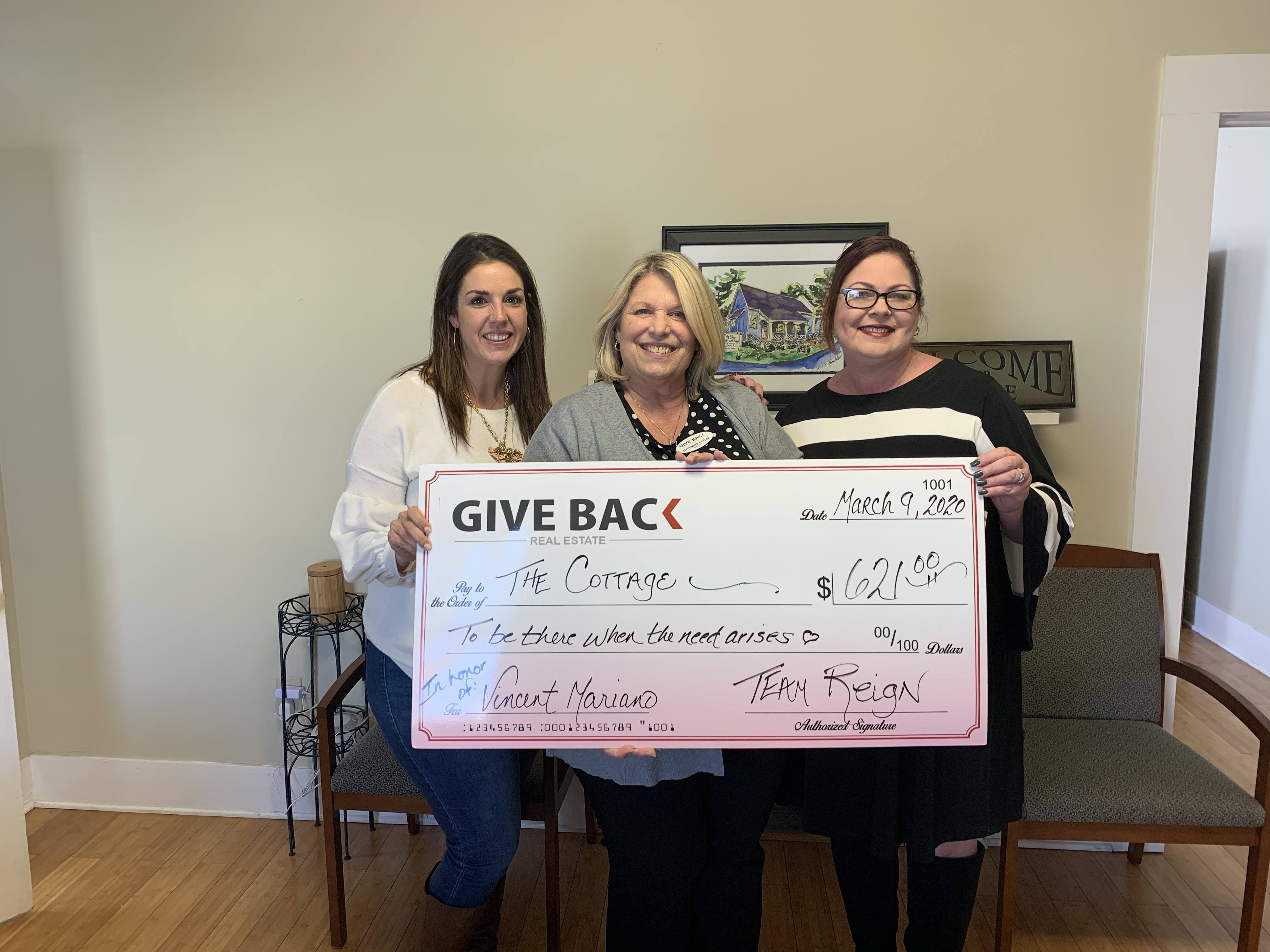 TEAM REIGN made a GIVE BACK to The Cottage