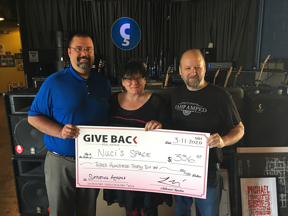 Levi Brooks made a GIVE BACK to Nuci’s Space