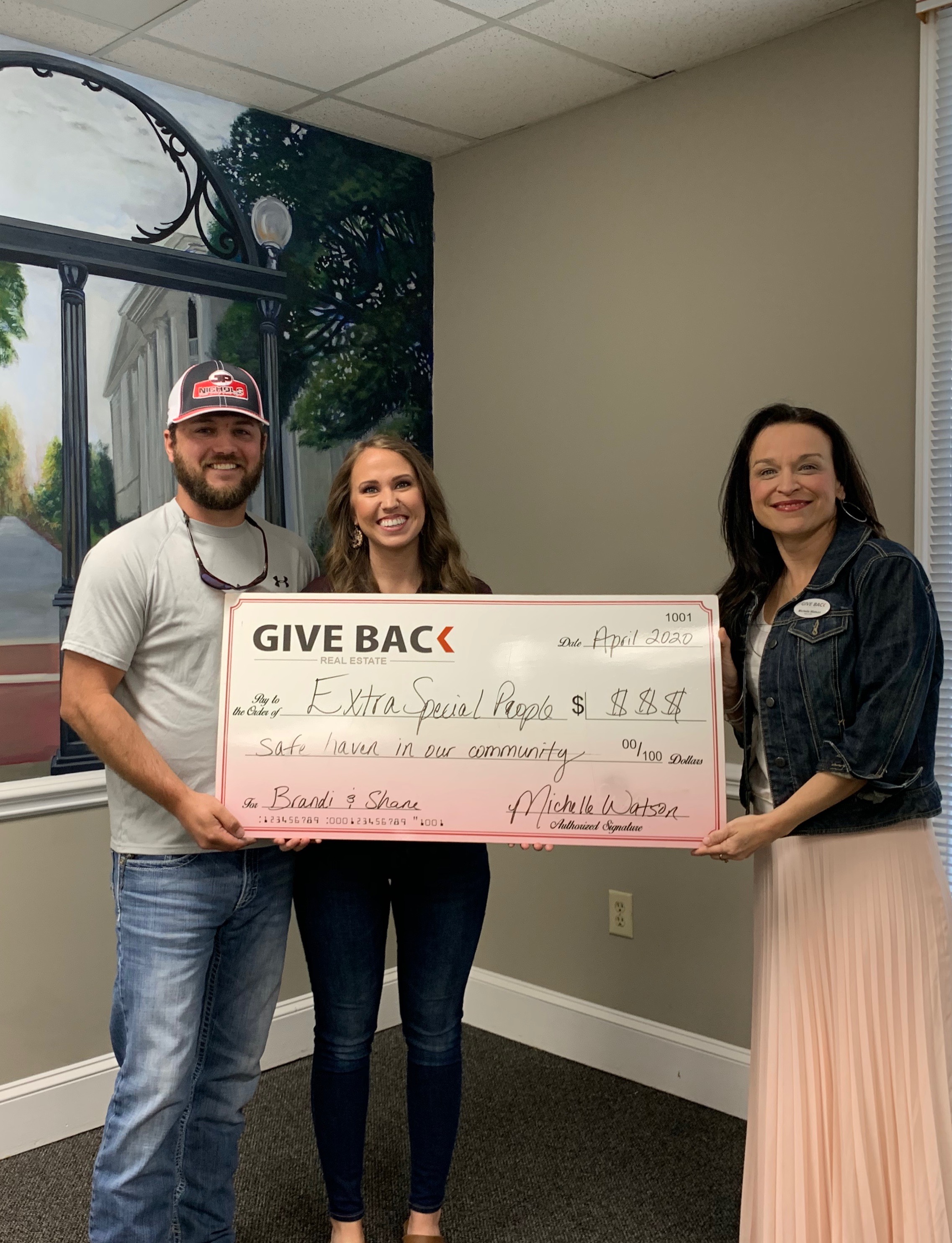 Michelle Watson made a GIVE BACK to Extra Special People (ESP)