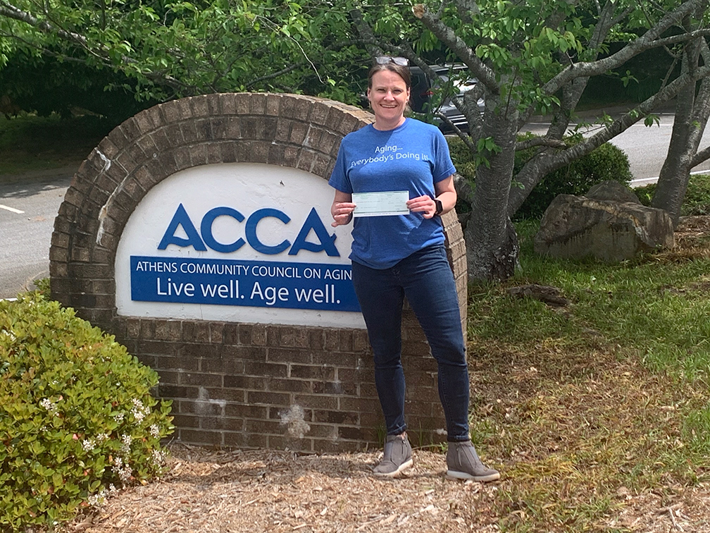 Cheri Cherry made a triple GIVE BACK to the ACCA Meals on Wheels Program.