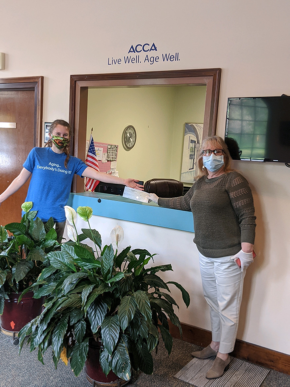 Debbie Grainger made a GIVE BACK to the ACCA Meals on Wheels Program.