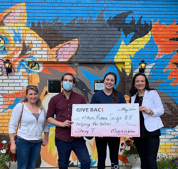 Michelle Watson made a GIVE BACK to the Athens Area Humane Society