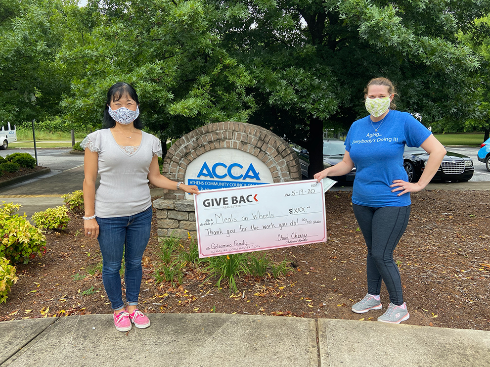 Cheri Cherry made a GIVE BACK to the Athens Community Council on Aging (ACCA)