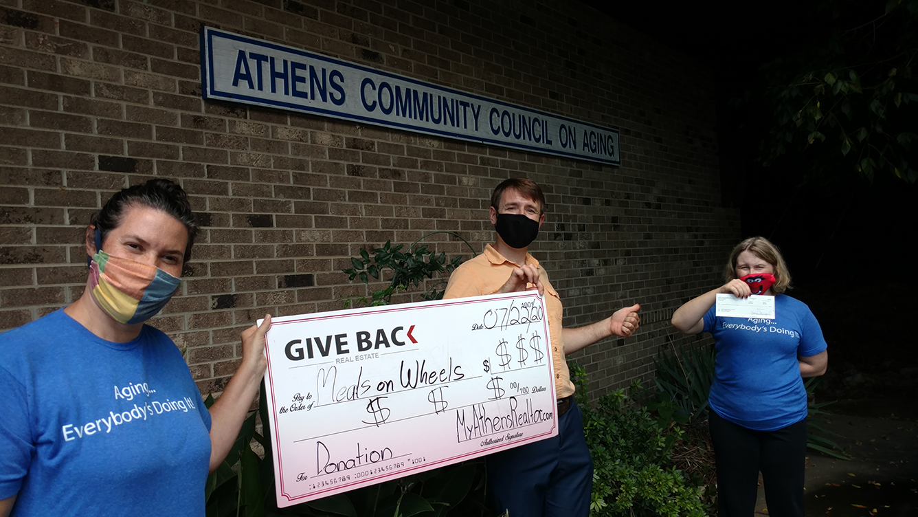 Georgui Kassaev GIVES BACK to the Athens Community Council on Aging (ACCA) Meals on Wheels Program
