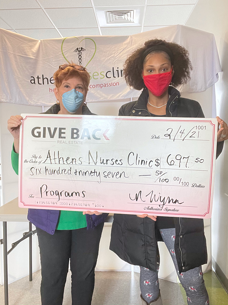 Martavia Wynn GIVES BACK to the Athens Nurses Clinic