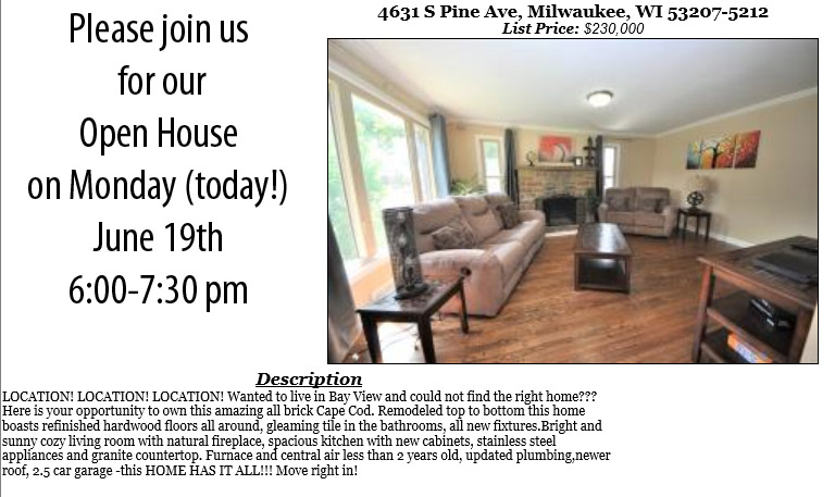 Today's Open Houses