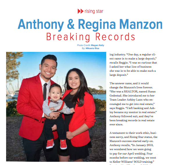 Featured Magazine Article "Rising Star"