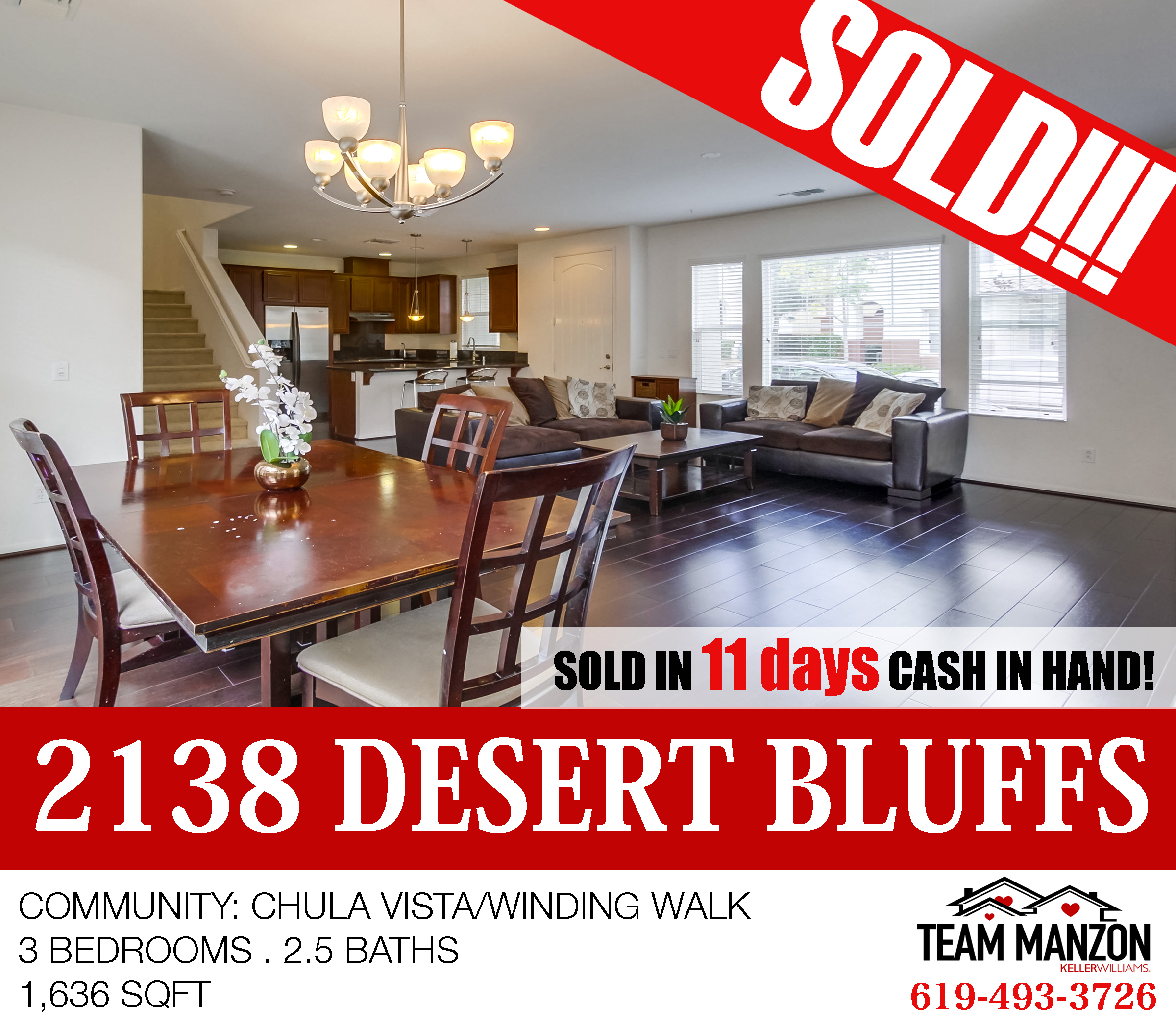 SOLD in 11 Days- 2138 Desert Bluffs Chula Vista 91915