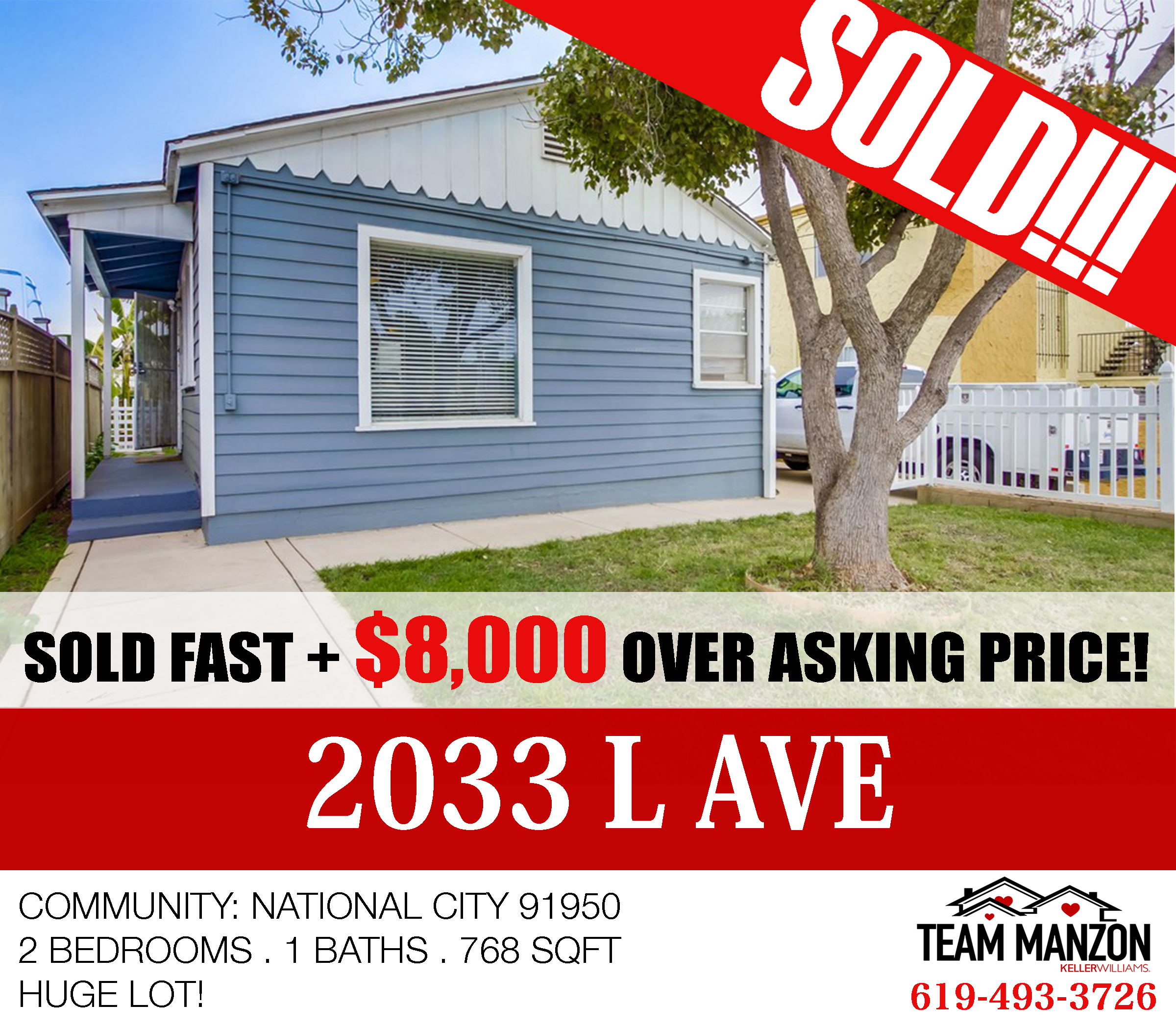 SOLD - 2033 L Ave National City 91950