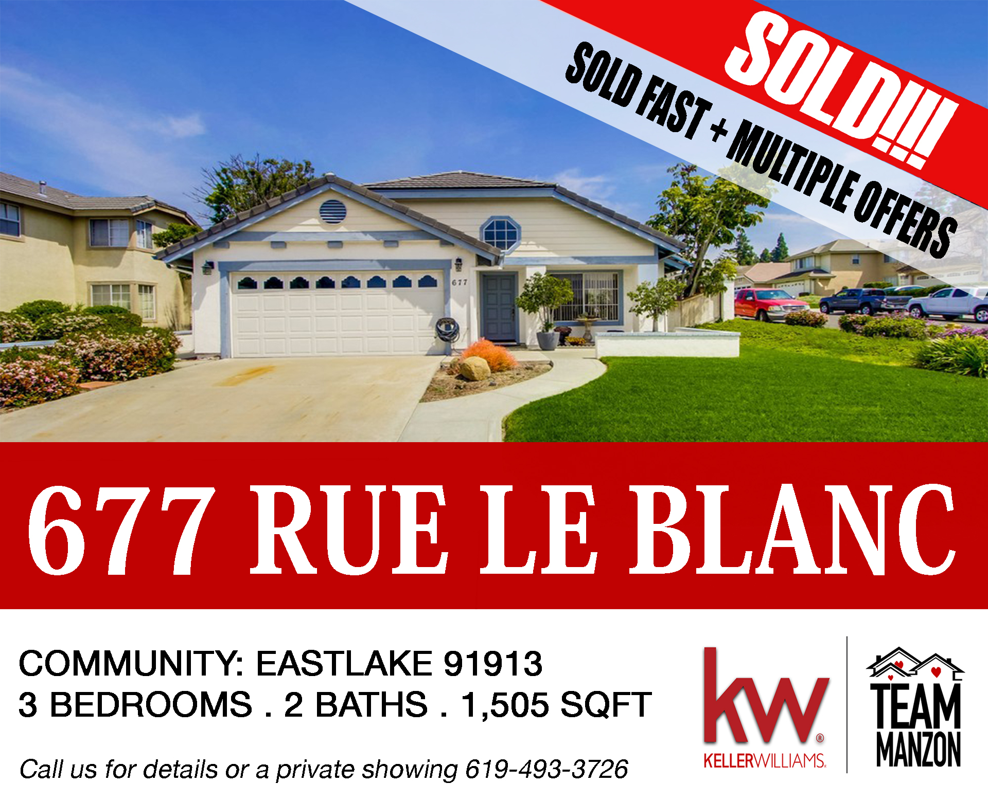 Sold - 677 Rue Le Blanc Chula Vista 91913