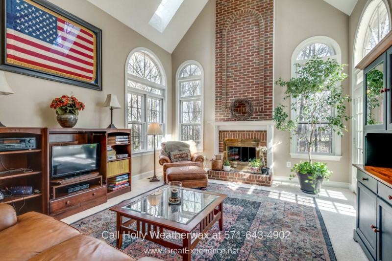 Reston VA Real Estate Properties for Sale - Be impressed by the Instagram-worthy family room of this Reston VA home for sale. 