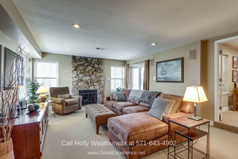 Real Estate Properties for Sale in Reston VA - Rest, relax, and entertain in the cozy and spacious family room of this home for sale in Reston VA. 