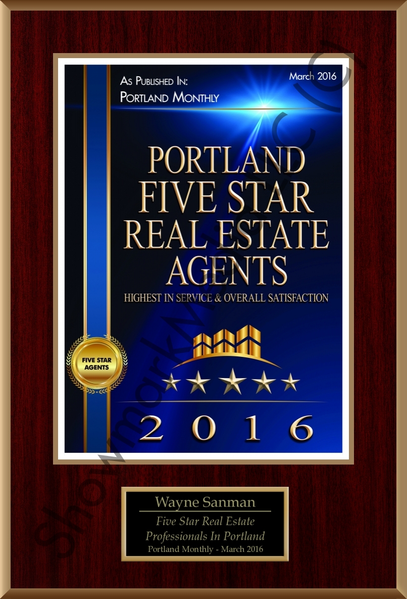 Wayne Sanman awarded Five Star Professional Award for 5th year in a row