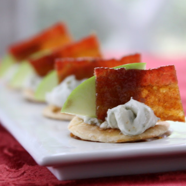 Holiday Recipes: Candied Bacon and Apple Blue Cheese Canapés