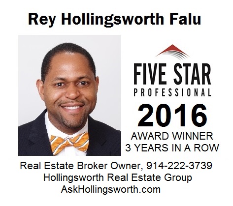 Hollingsworth 3-Peats as Westchester Five Star Real Estate Agent