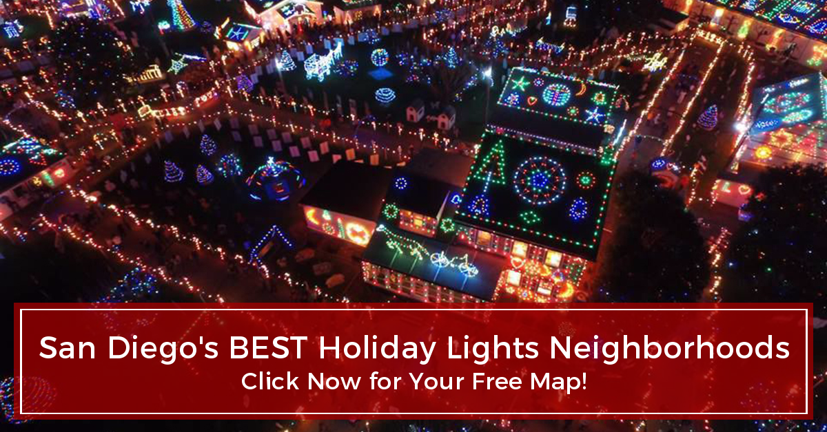Free Interactive Map of San Diego's Best Holiday Lights of 2017!