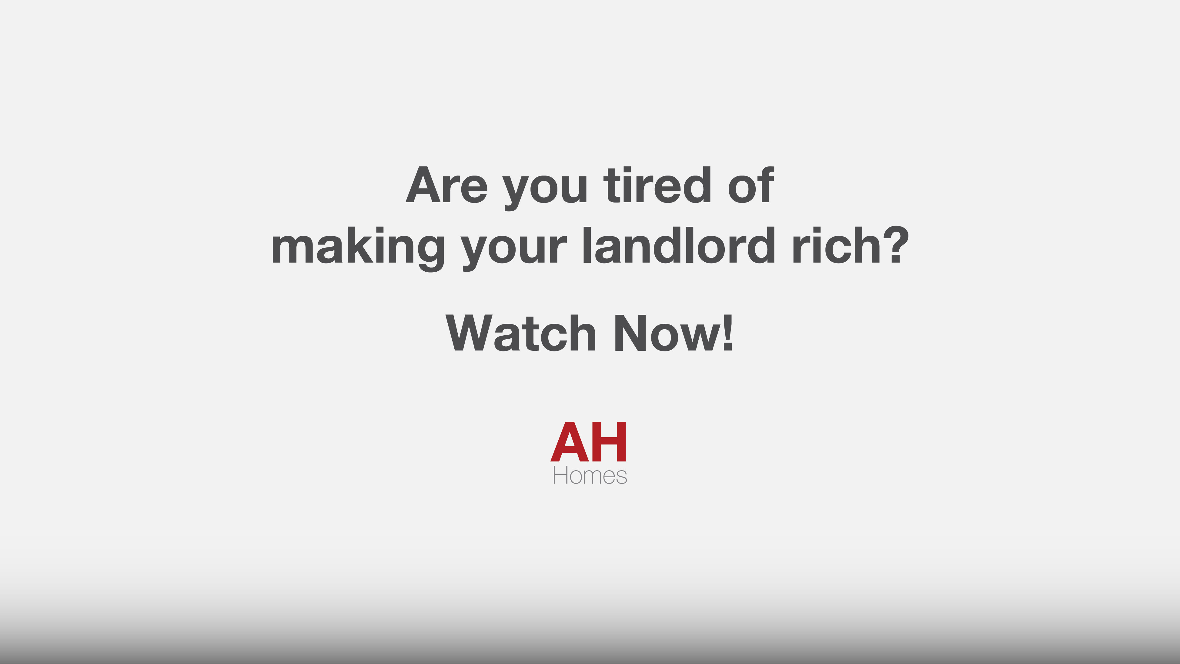 Tired of making your landlord rich?
