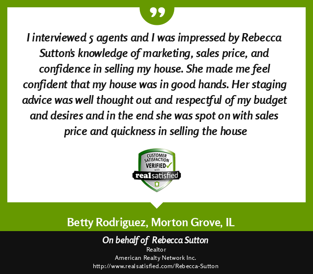 Another happy home seller from Morton Grove