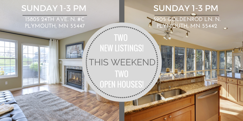 2 New Listings = 2 Open Houses this Sunday!