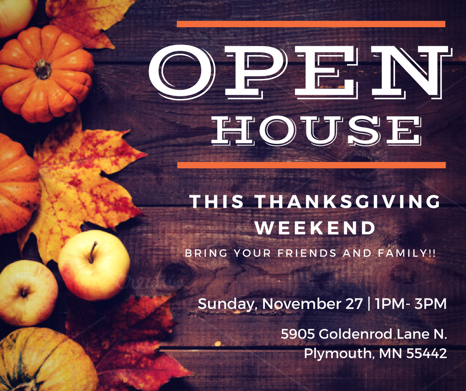 Give Thanks Open House this Sunday!
