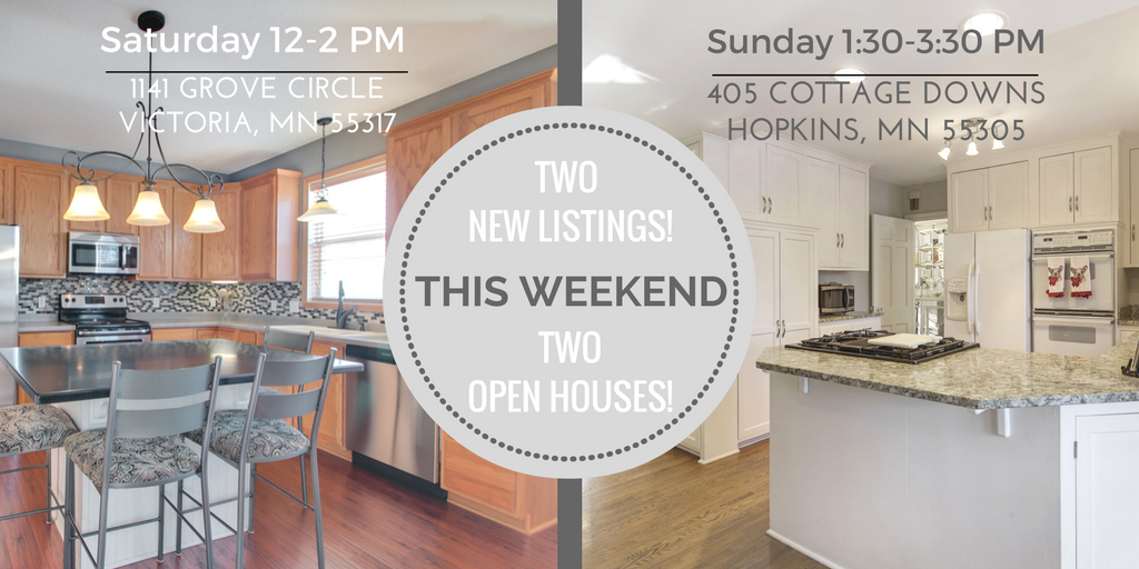 2 New Listings and 2 Open Houses!