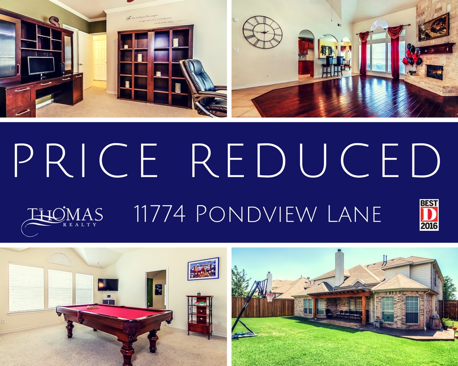 Price Reduced - 11774 Pondview Lane, Frisco