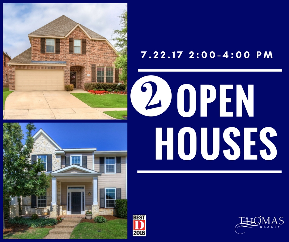2 OPEN HOUSES Saturday! 7/22/17