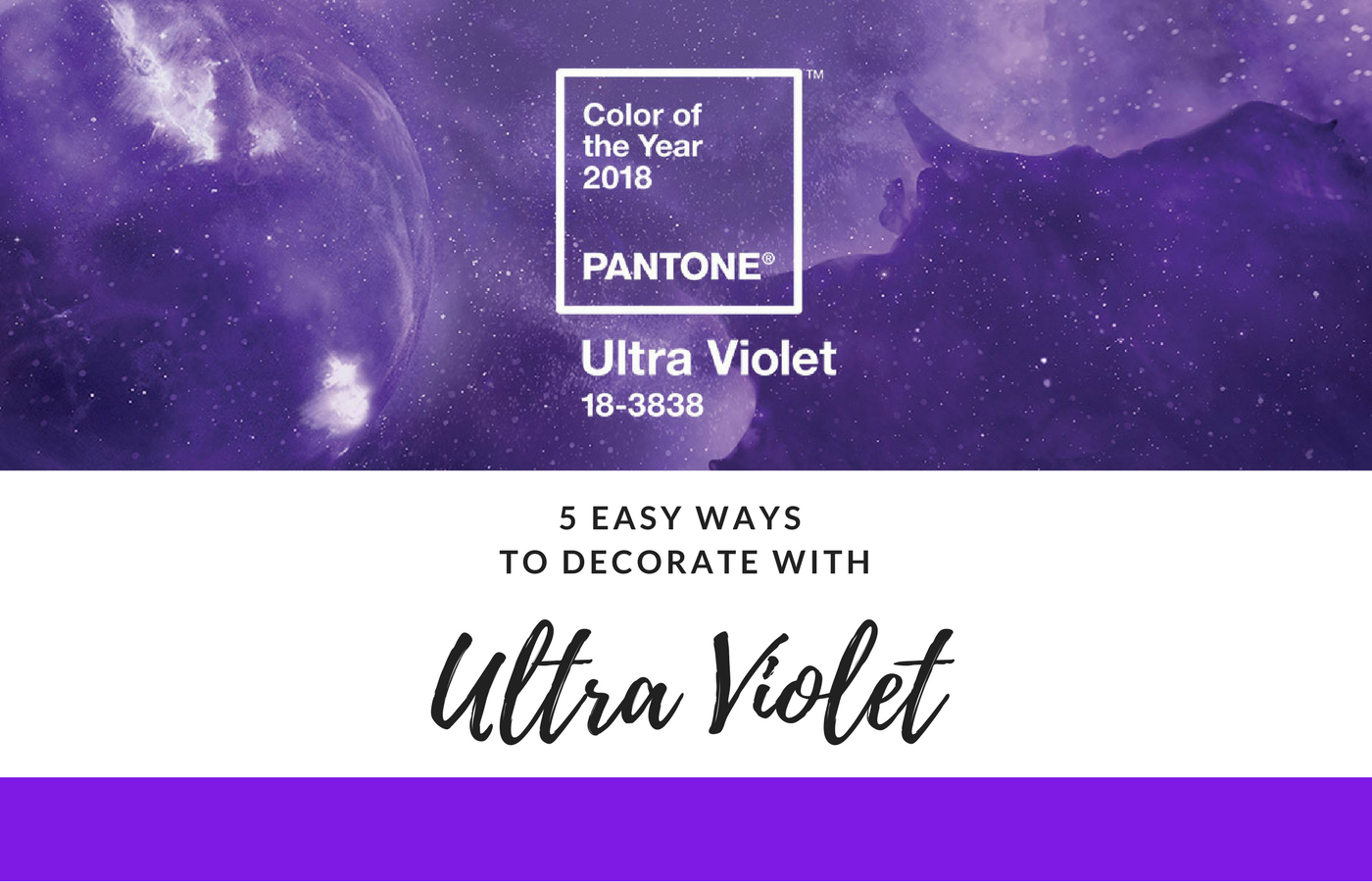 5 Ways to Decorate with the 2018 Pantone Color of the Year: Ultra Violet