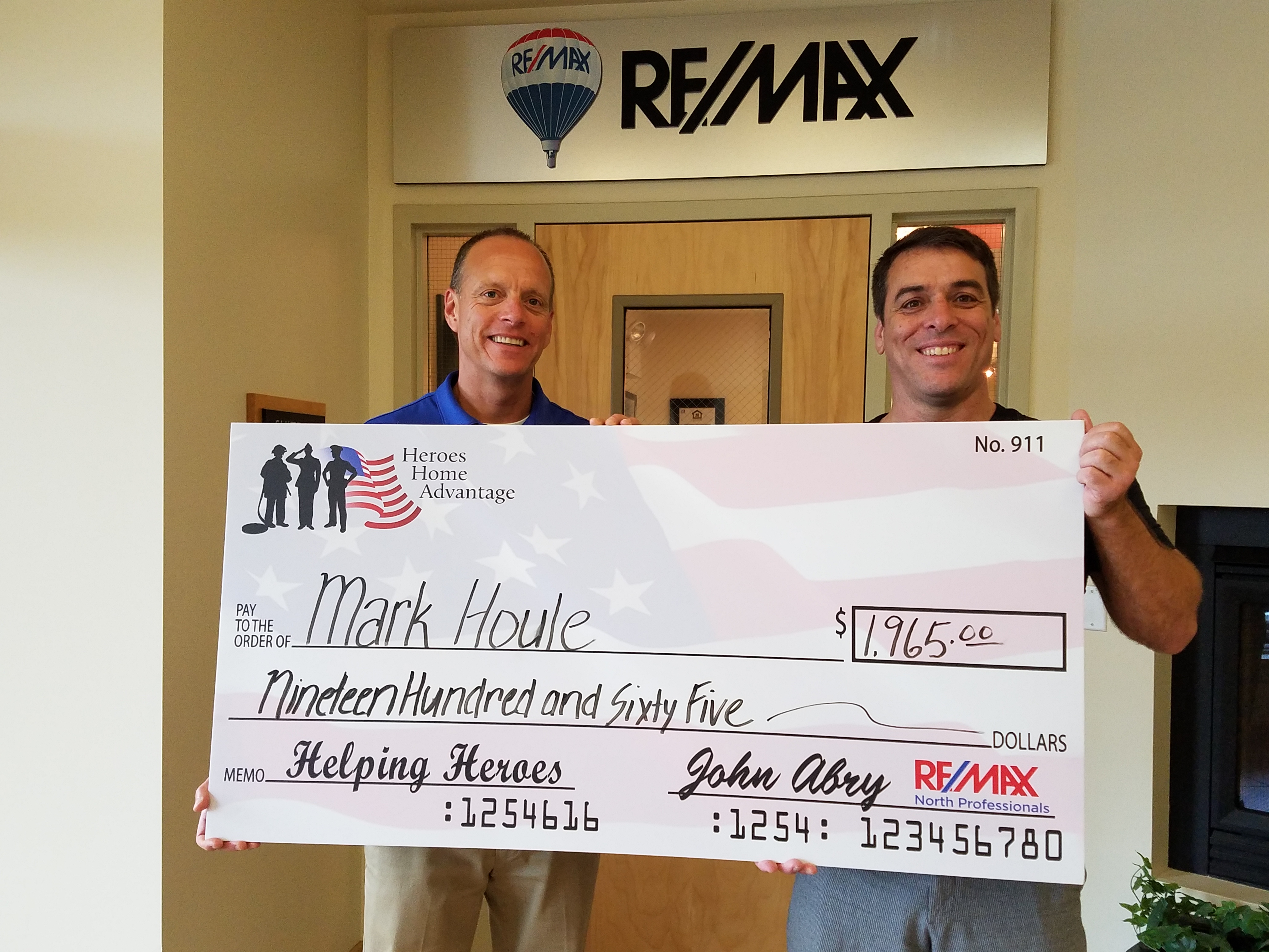 Our First Check!