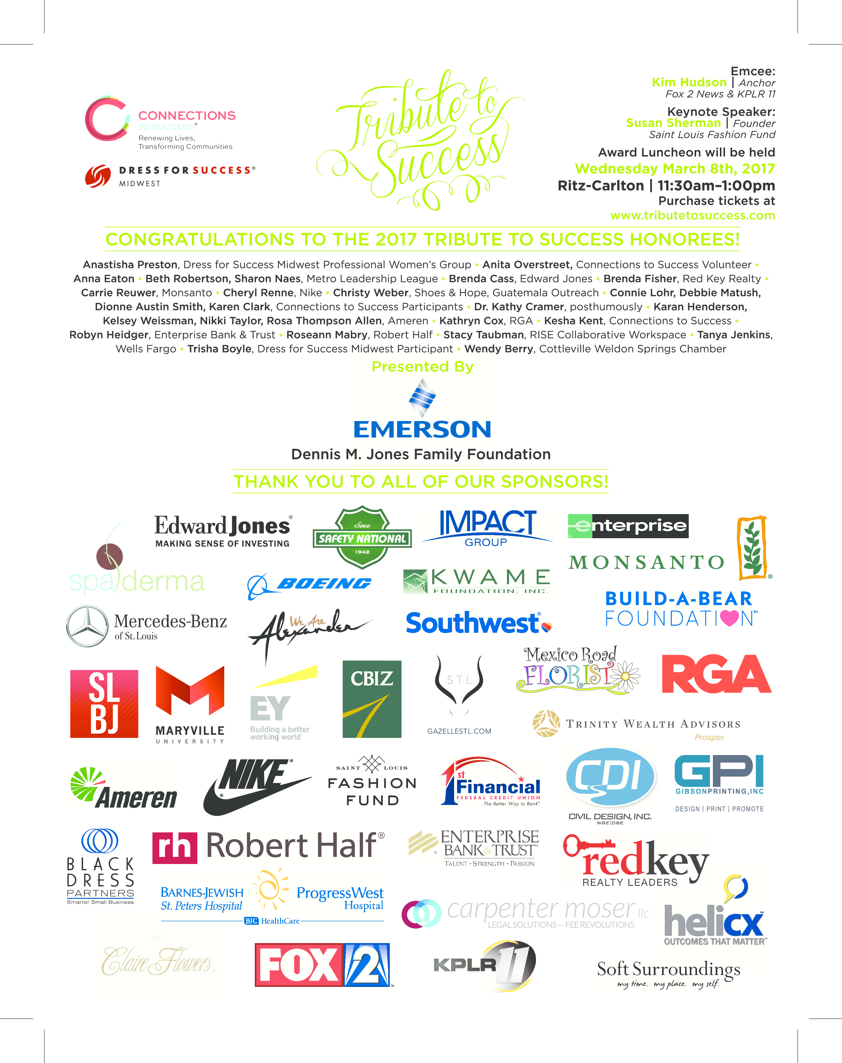 Tribute to Success Honoree
