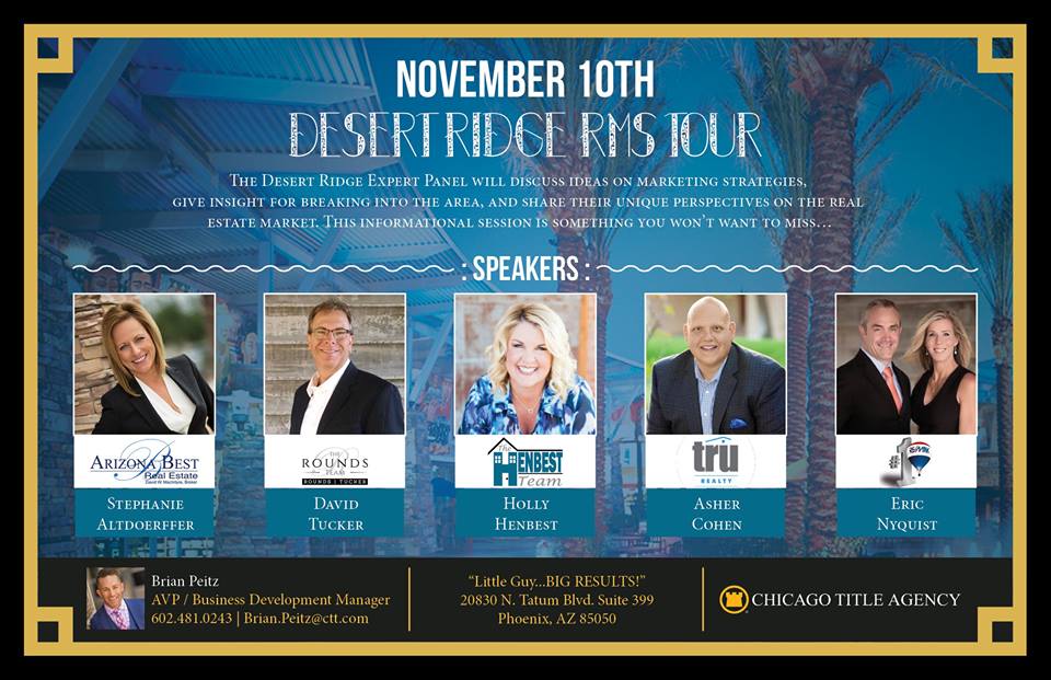 Desert Ridge RMS Tour Panel