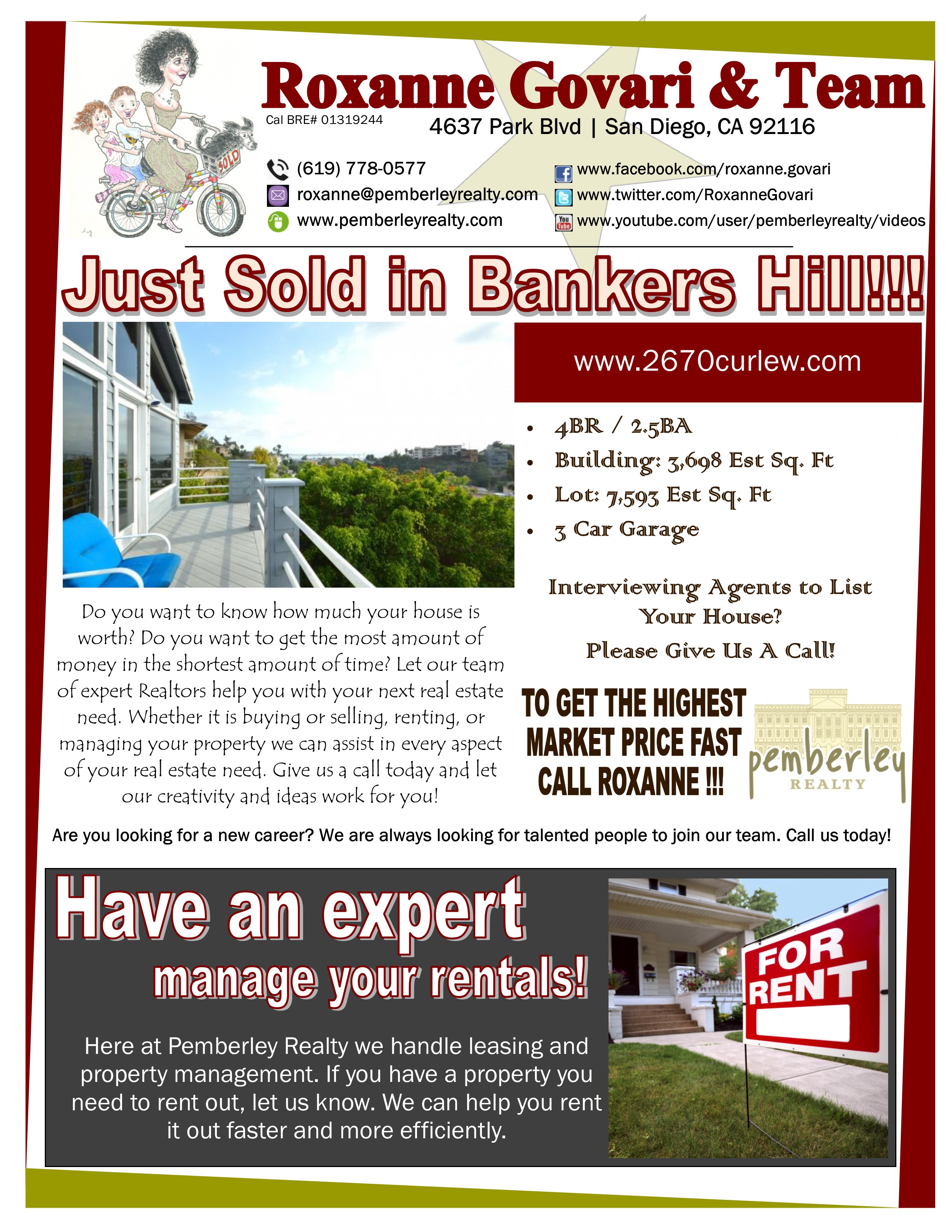 Blog Pemberley Realty Just Sold 4br 2 5ba In Banker S Hill For 1 175 000