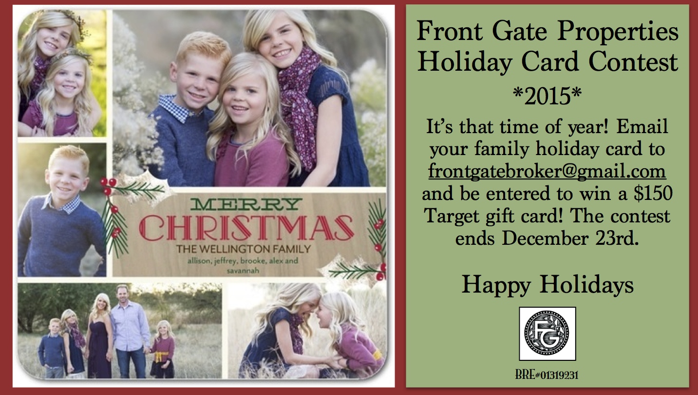Front Gate Properties Holiday Card Contest