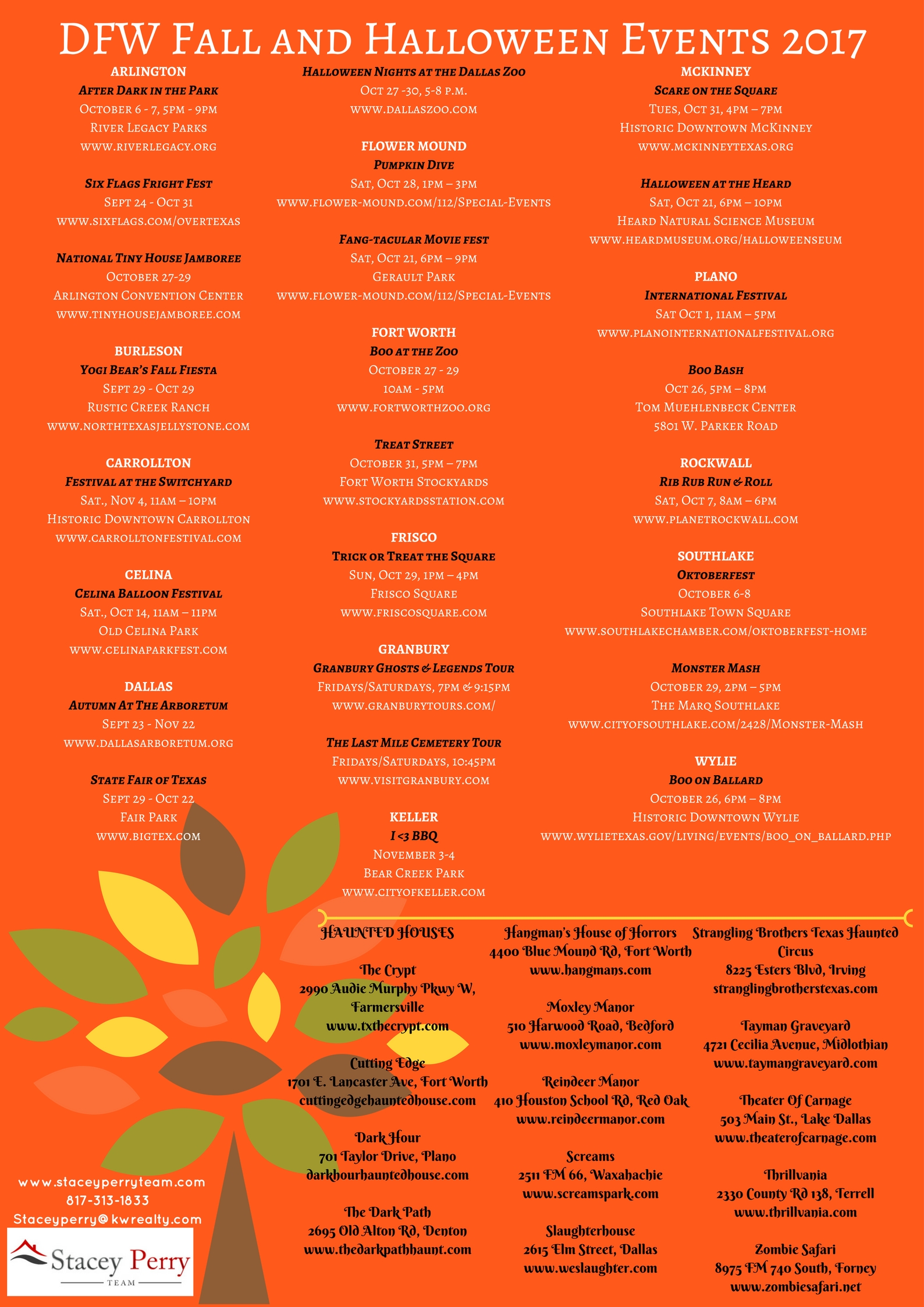 DFW Fall and Halloween Events 2017